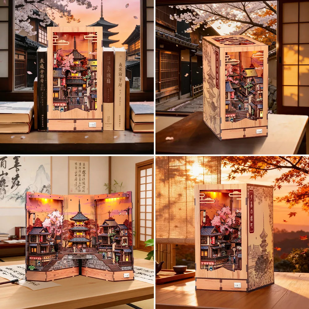 Book Nook Japon - Twilight Sakura Path