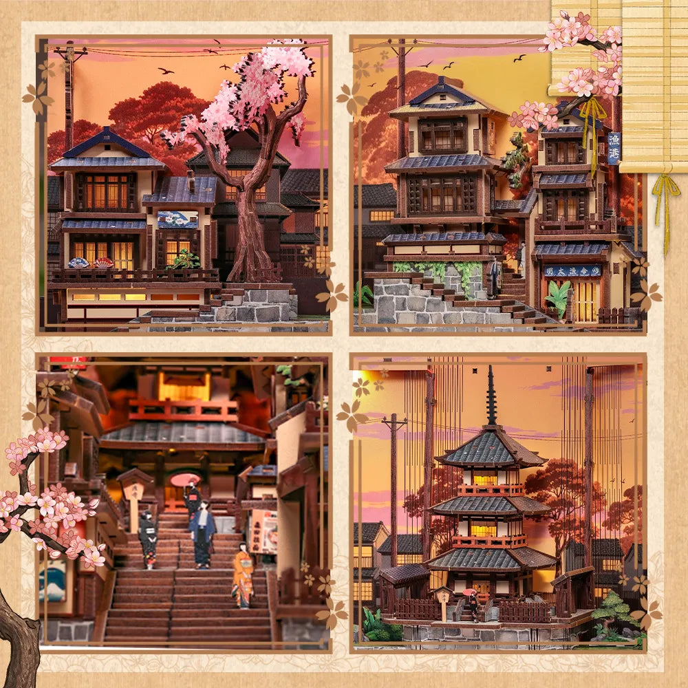 Book Nook Japon - Twilight Sakura Path