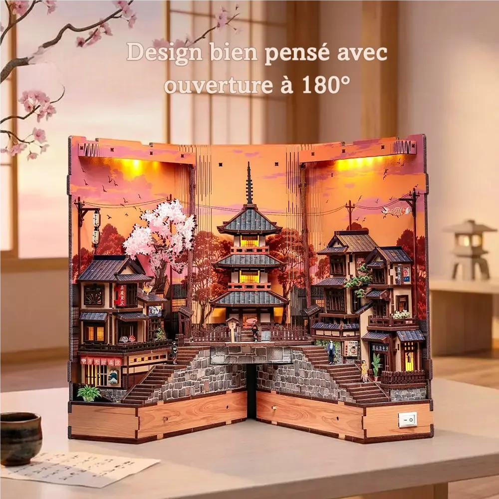 Book Nook Japon - Twilight Sakura Path
