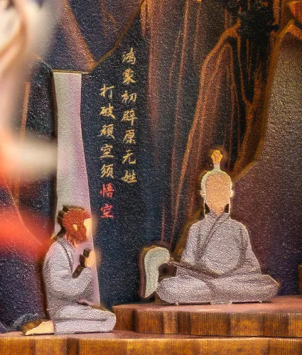 Le roi des singes apprend auprès d'un sage maître