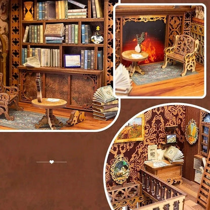 Eternal Bookstore : Bibliothèque Vintage Bois LED Book Nook