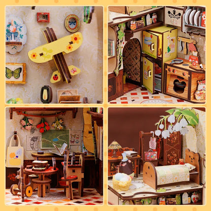 Book Nooks | Mole's Apartment, un kit créatif pour construire un diorama miniature. Parfait pour décorer une bibliothèque ou comme cadeau original pour un amoureux des livres. Par Nookette.