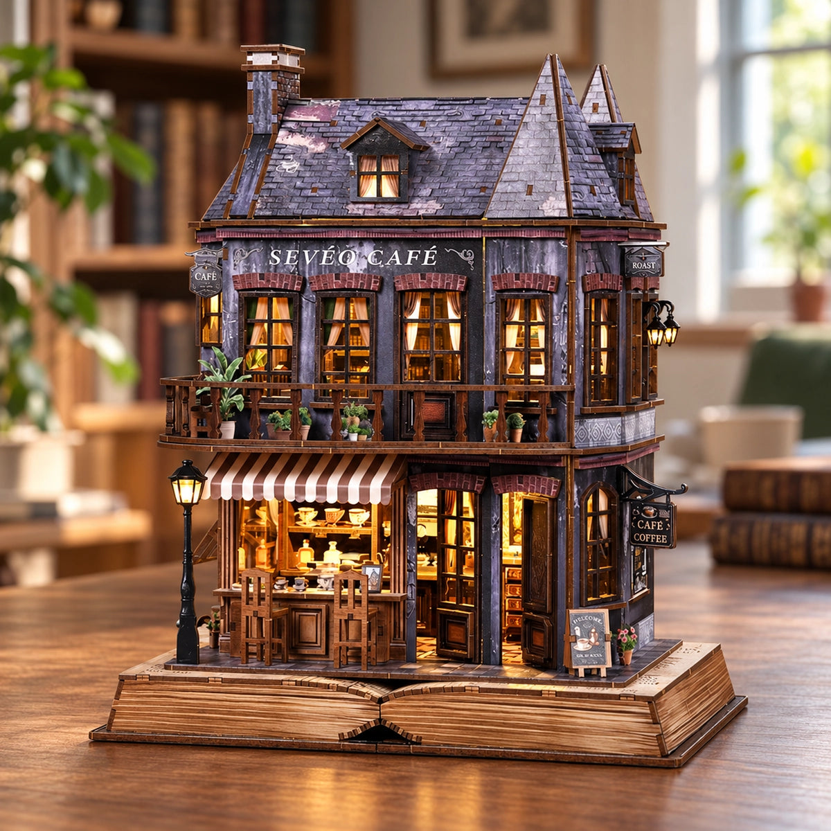 Maison Miniature - Book Corner Cafe