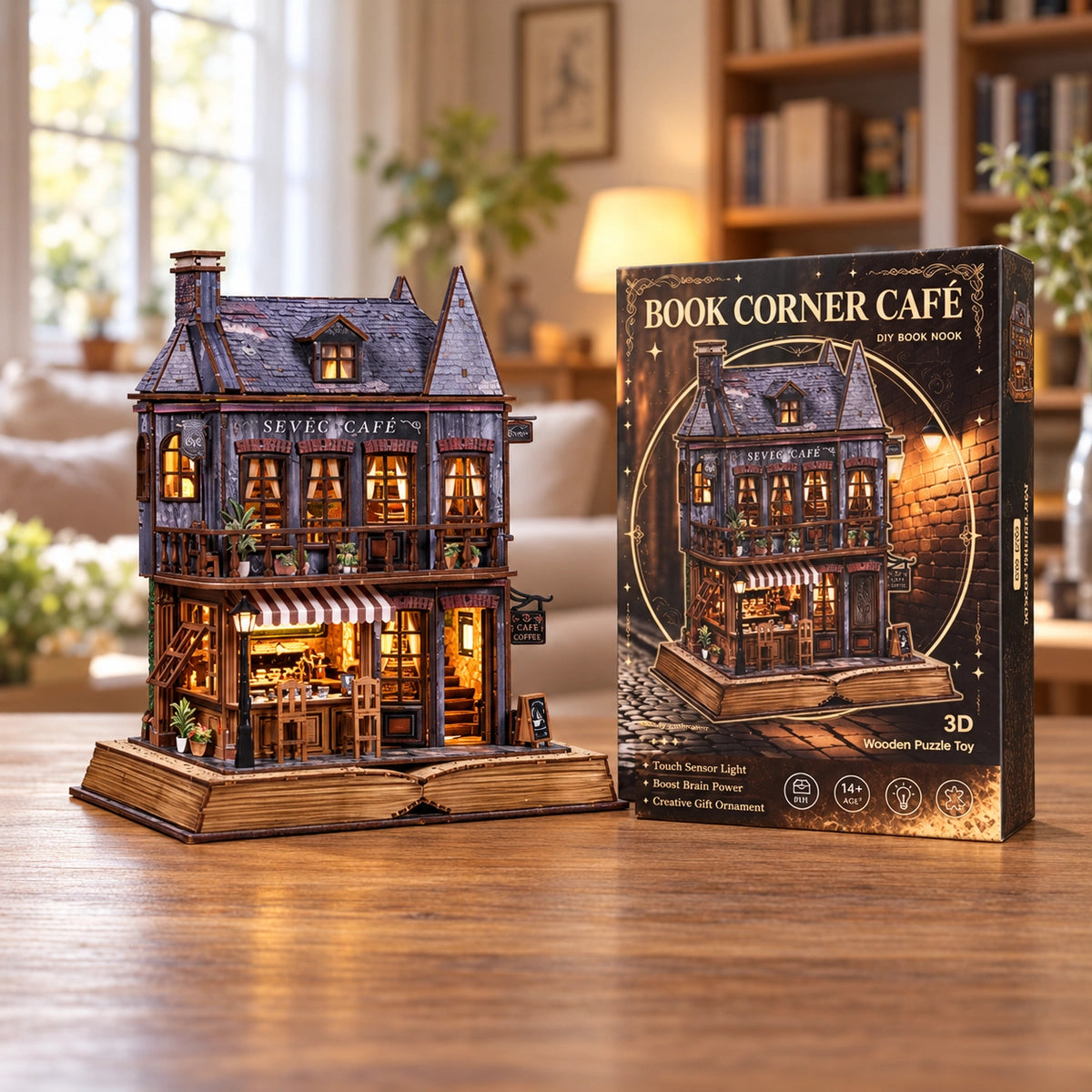 Maison Miniature - Book Corner Cafe