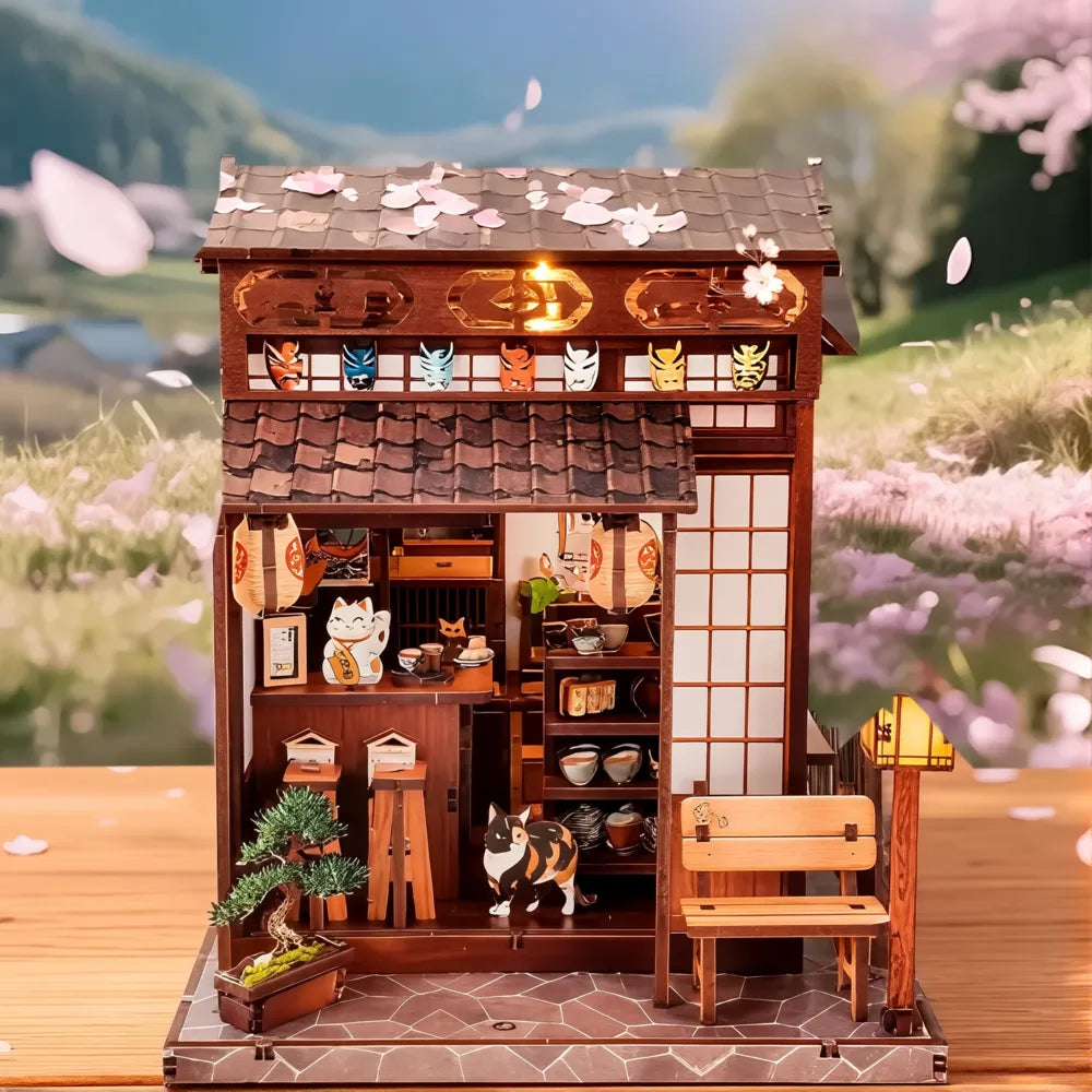 Maison Miniature - Cherry Blossom Tree Tea Pavilion