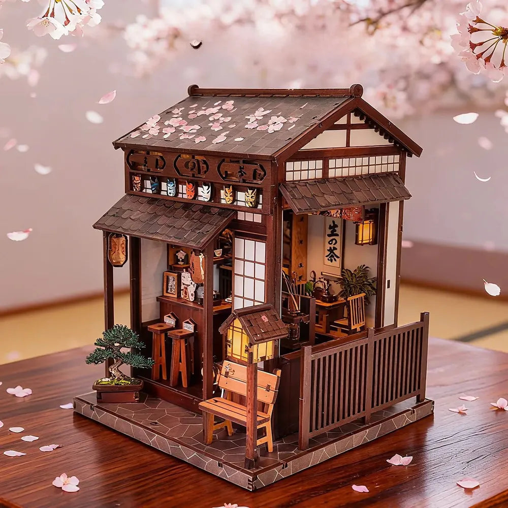 Maison Miniature - Cherry Blossom Tree Tea Pavilion