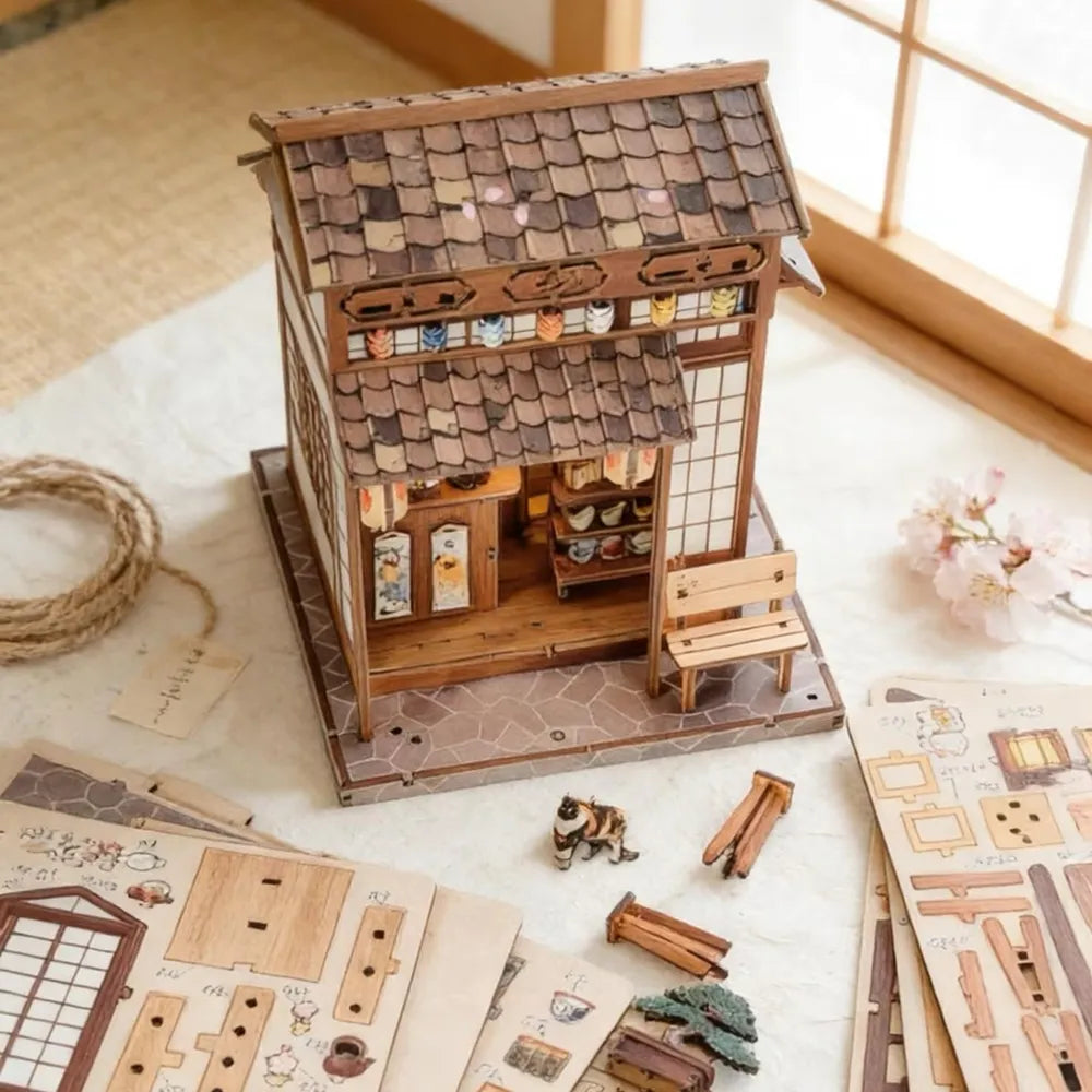 Maison Miniature - Cherry Blossom Tree Tea Pavilion