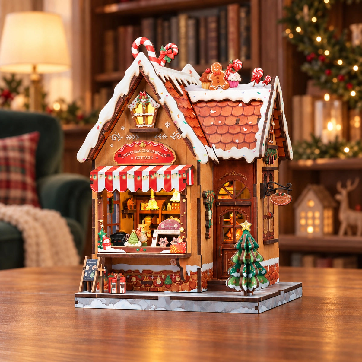 Maison Miniature - Christmas Gingerbread Cottage