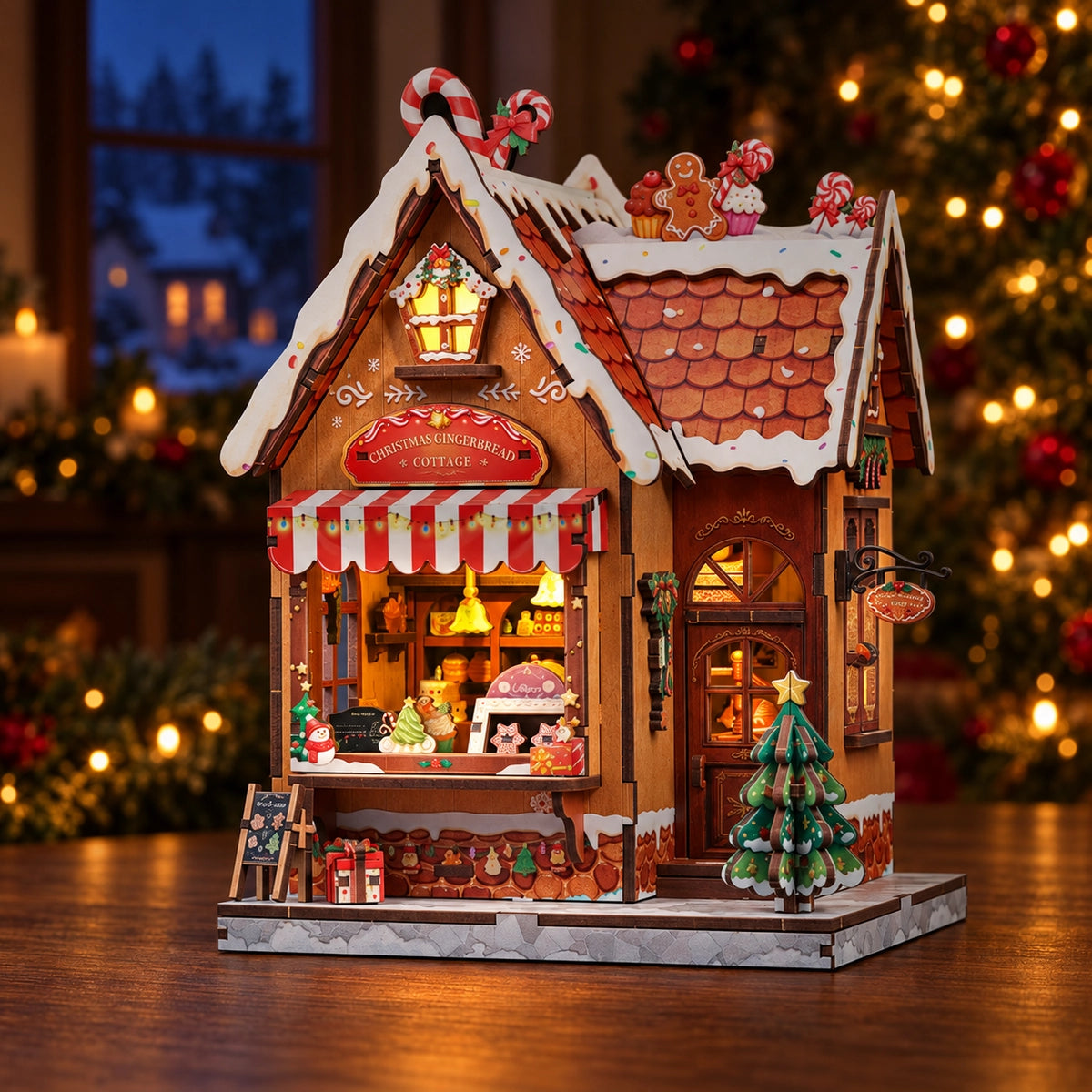 Maison Miniature - Christmas Gingerbread Cottage