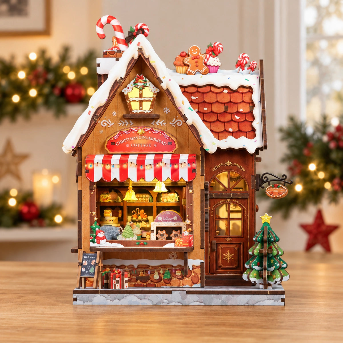 Maison Miniature - Christmas Gingerbread Cottage
