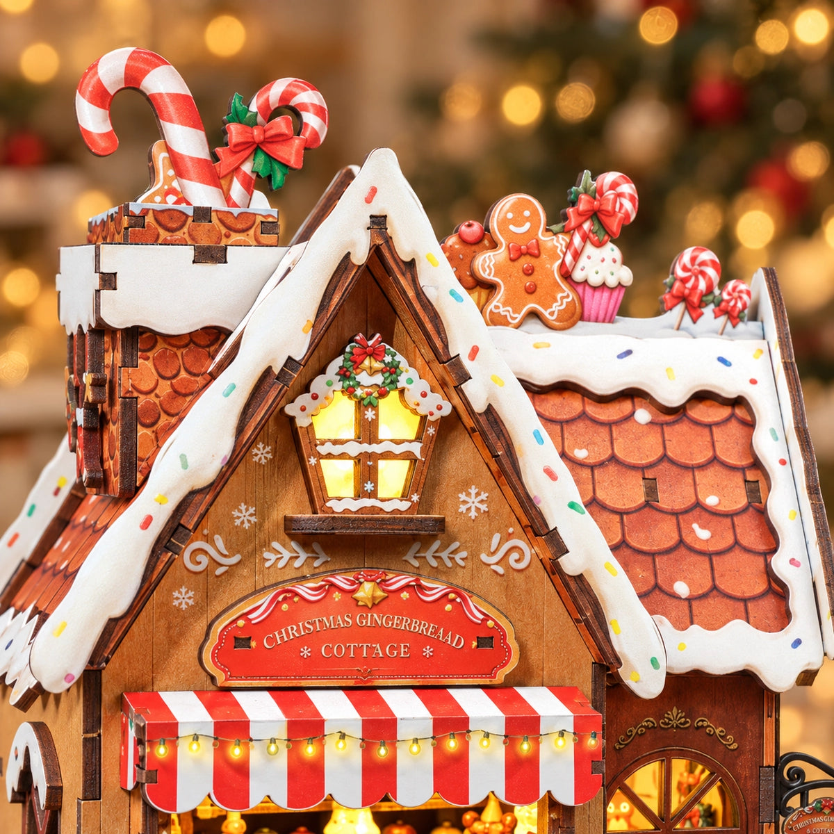 Maison Miniature - Christmas Gingerbread Cottage