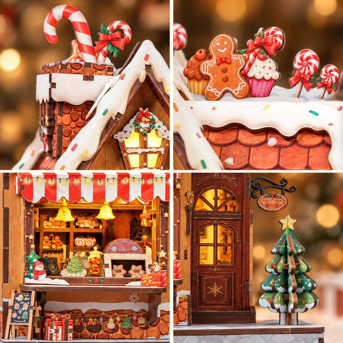 Maison Miniature - Christmas Gingerbread Cottage