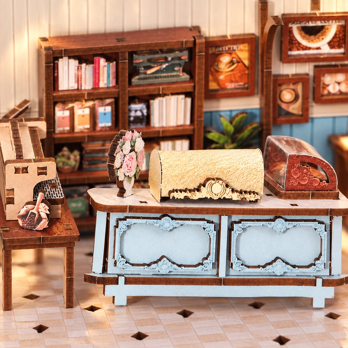 Maison Miniature - French Romantic Cafe