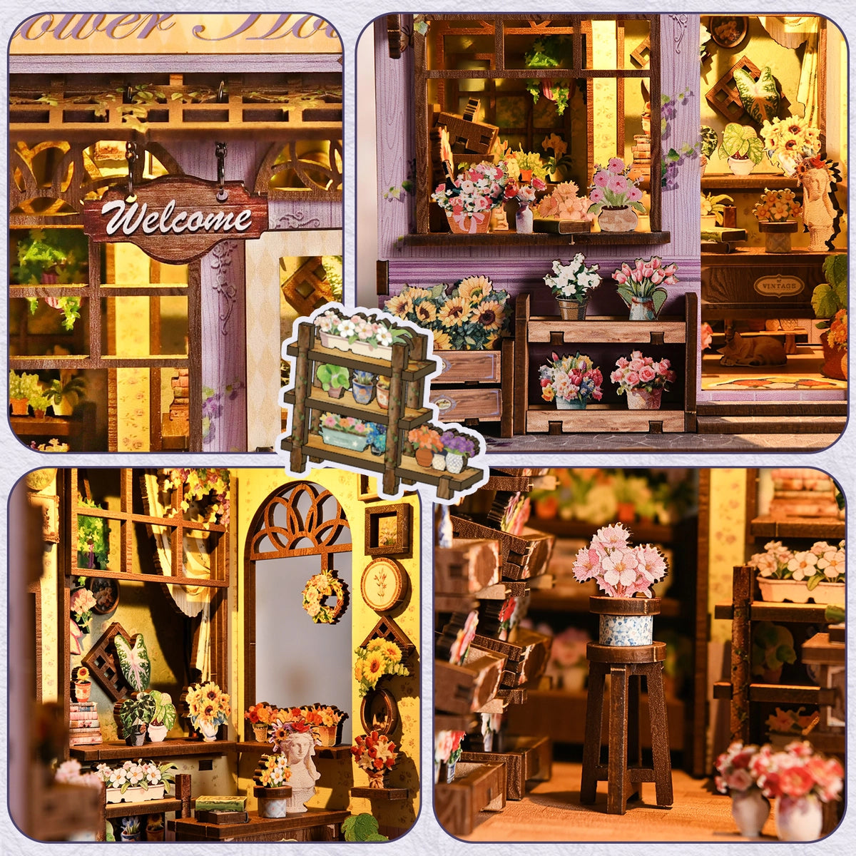 Maison Miniature - Quiet Corner Flower House