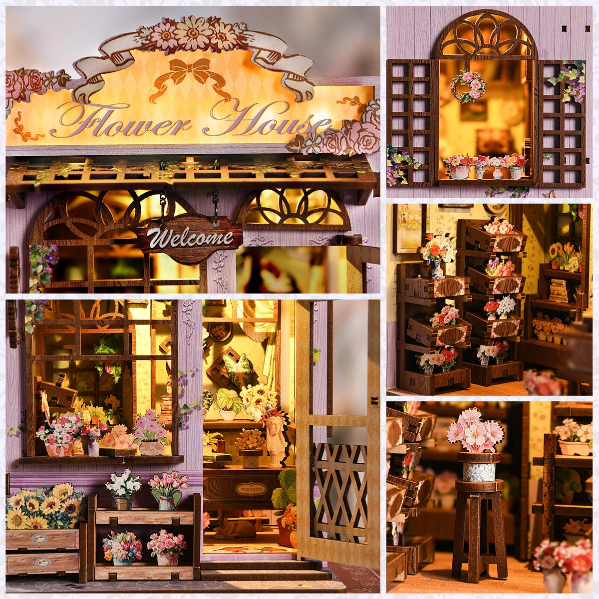 Maison Miniature - Quiet Corner Flower House