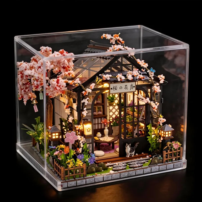 Maison Miniature -Spring Sakura Greenhouse