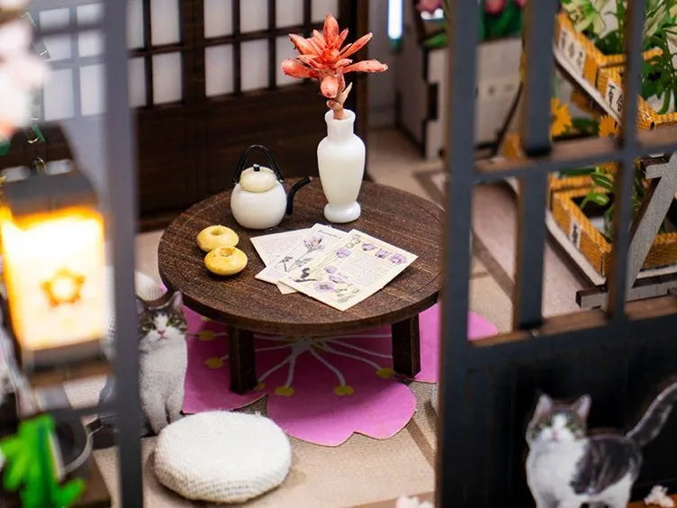 Table basse japonaise et service à thé