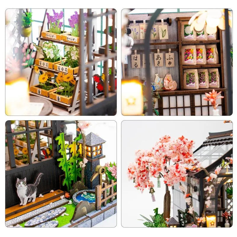 Maison Miniature -Spring Sakura Greenhouse