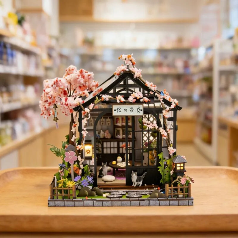 Maison Miniature -Spring Sakura Greenhouse