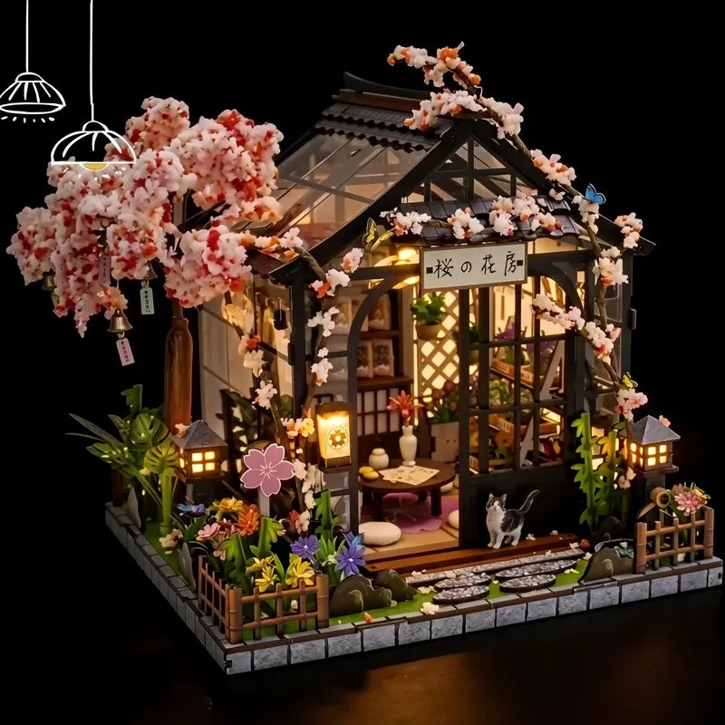 Maison Miniature -Spring Sakura Greenhouse