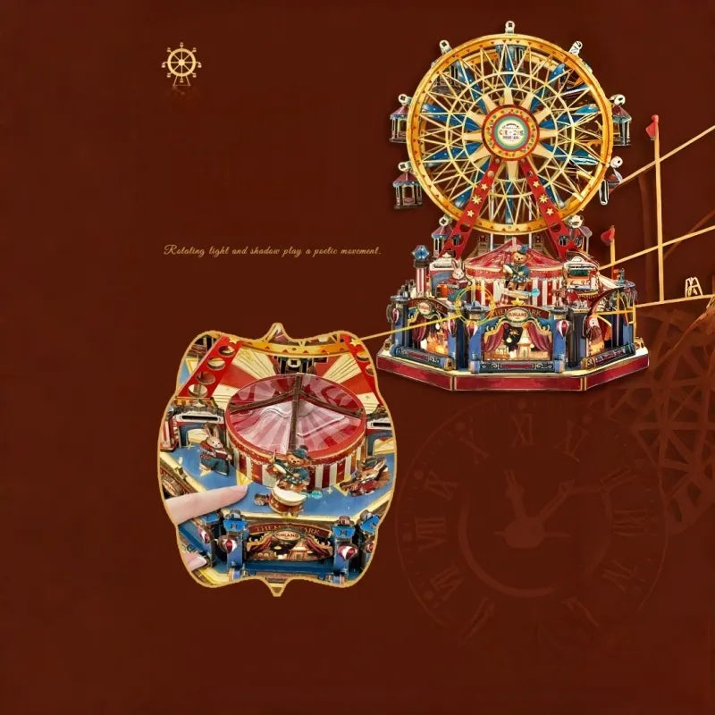 Boîte à musique en bois DIY - Century Ferris Wheel