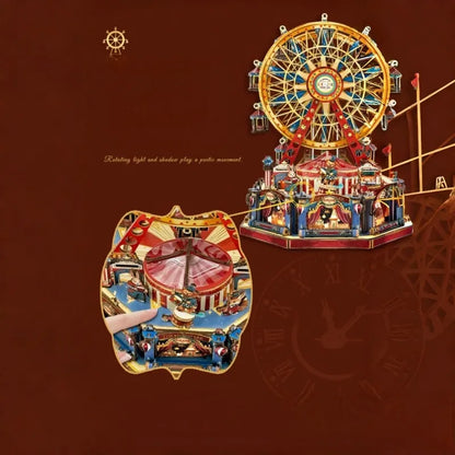 Boîte à musique en bois DIY - Century Ferris Wheel