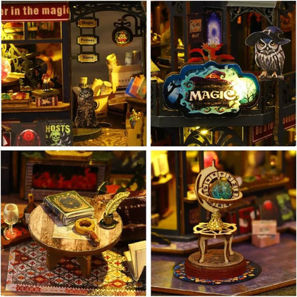 Holo Magic City : Ville Magique Cristaux Lumières Maison Miniature