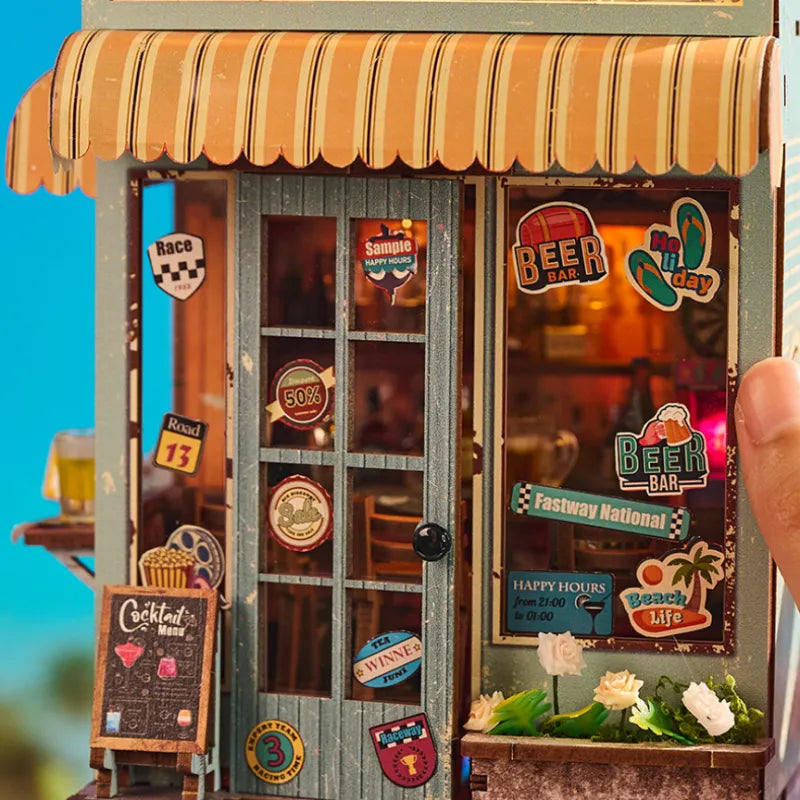 Pièces en bois découpées avec précision du Miniature Haus - The Last Drop