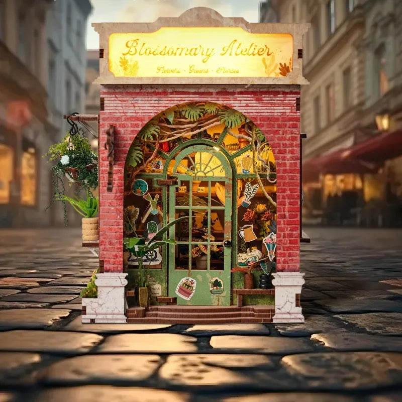 Vue d'ensemble du Miniature House - Blossomary Atelier avec scène détaillée