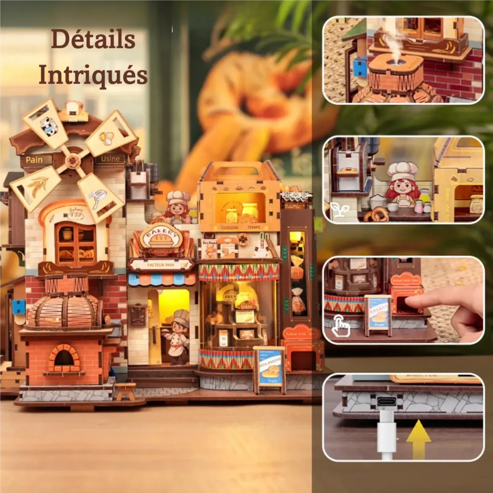 Puzzle 3D en Bois -Bread Factory