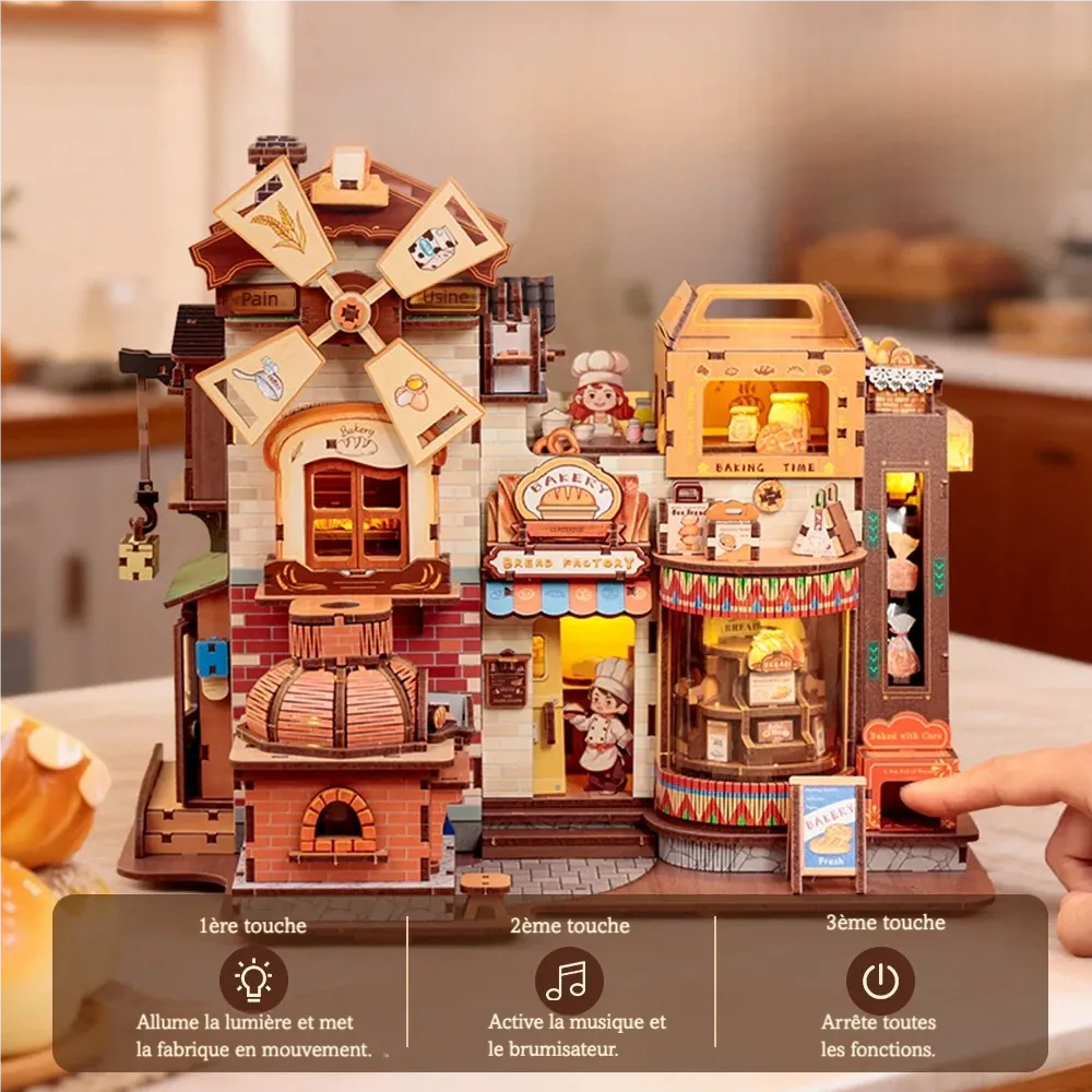 Puzzle 3D en Bois -Bread Factory