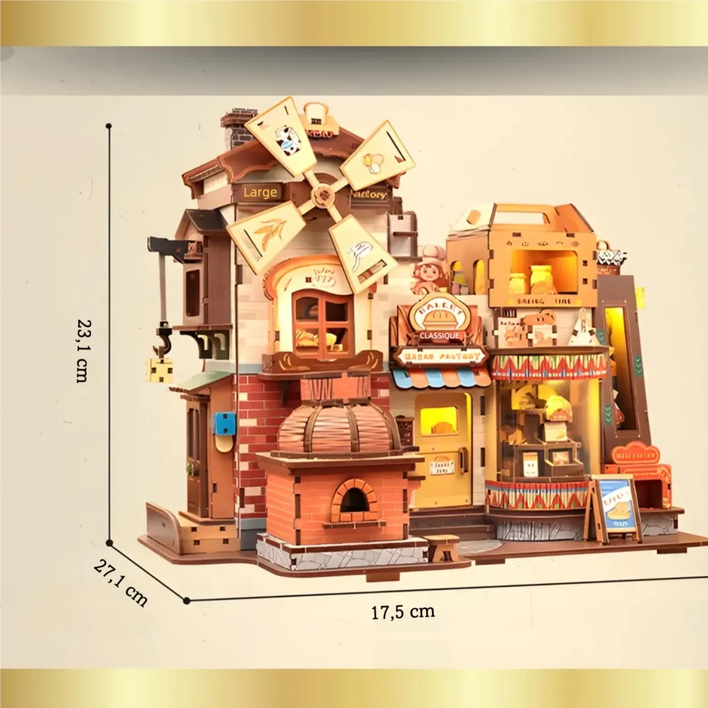 Puzzle 3D en Bois -Bread Factory