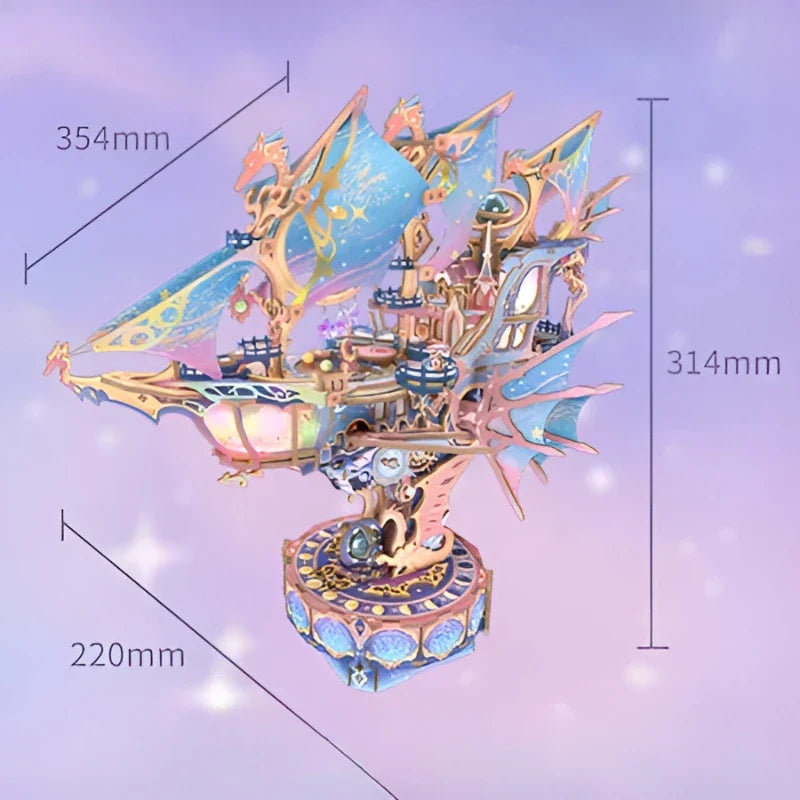 Puzzle 3D en Bois - Magical Galaxy