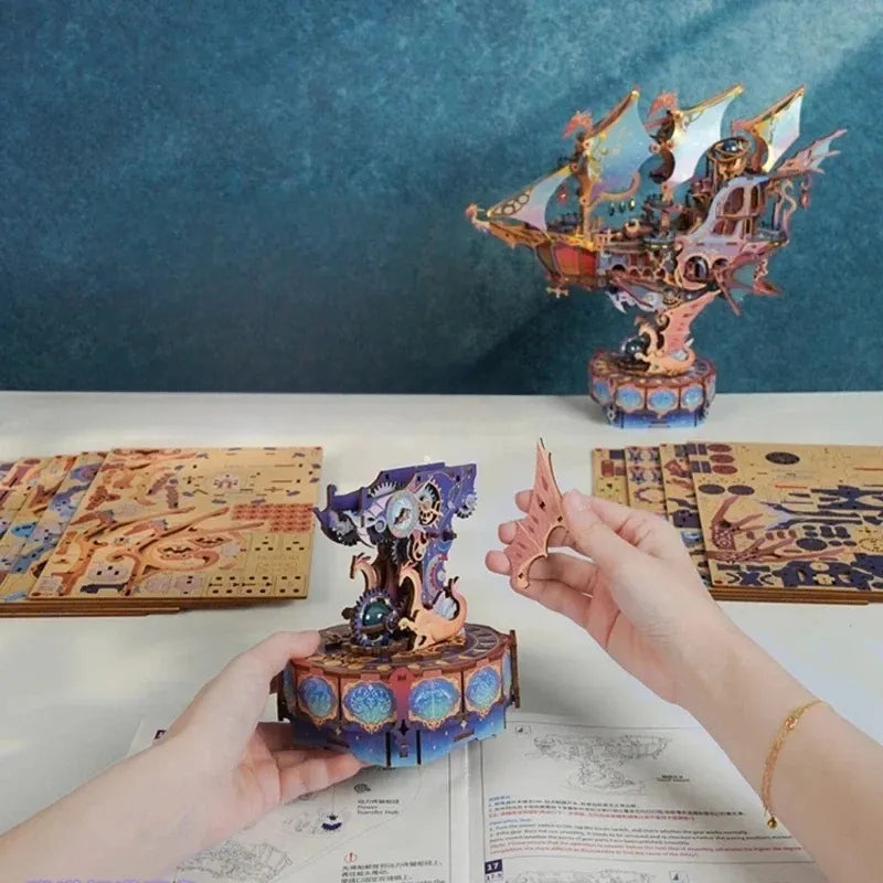 Puzzle 3D en Bois - Magical Galaxy