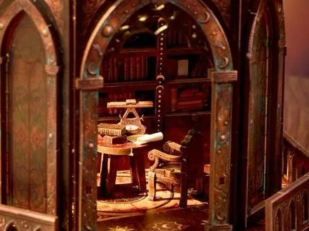Cabinet d'astronome et bibliothèque