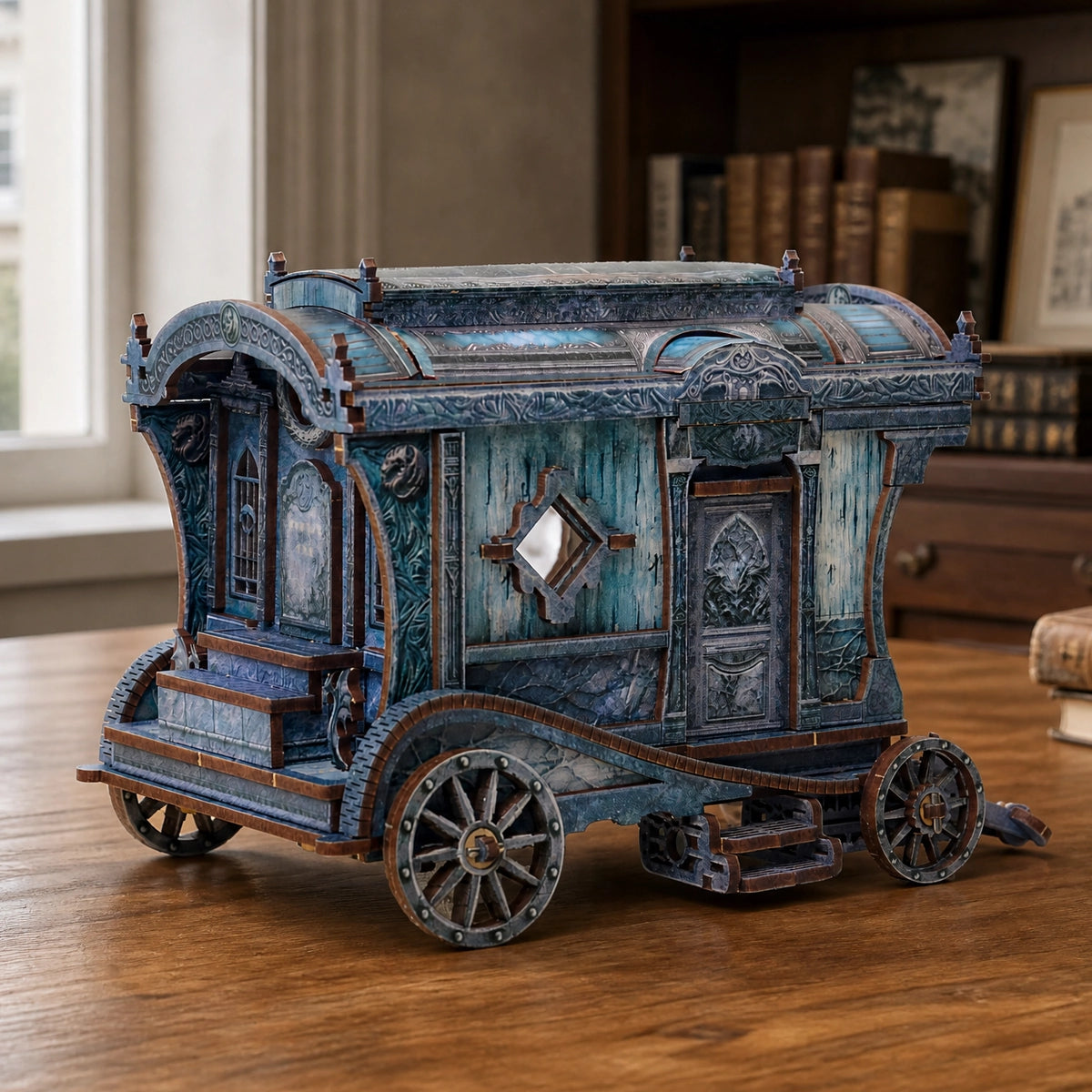 Puzzle 3D en Bois - Onyx Dragon Carriage