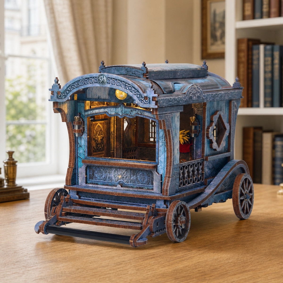 Puzzle 3D en Bois - Onyx Dragon Carriage
