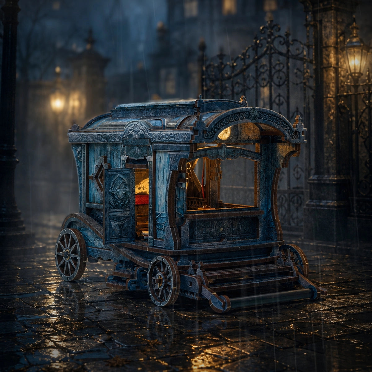 Puzzle 3D en Bois - Onyx Dragon Carriage